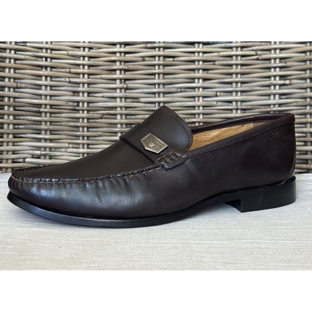 Florsheim Men's Size 9.5 3E Imperial Slip On Loafer Dark Brown Leather